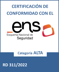 distintivo ens certificacion ALTA RD311-2022