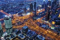 Dubai-Highways, Skyline