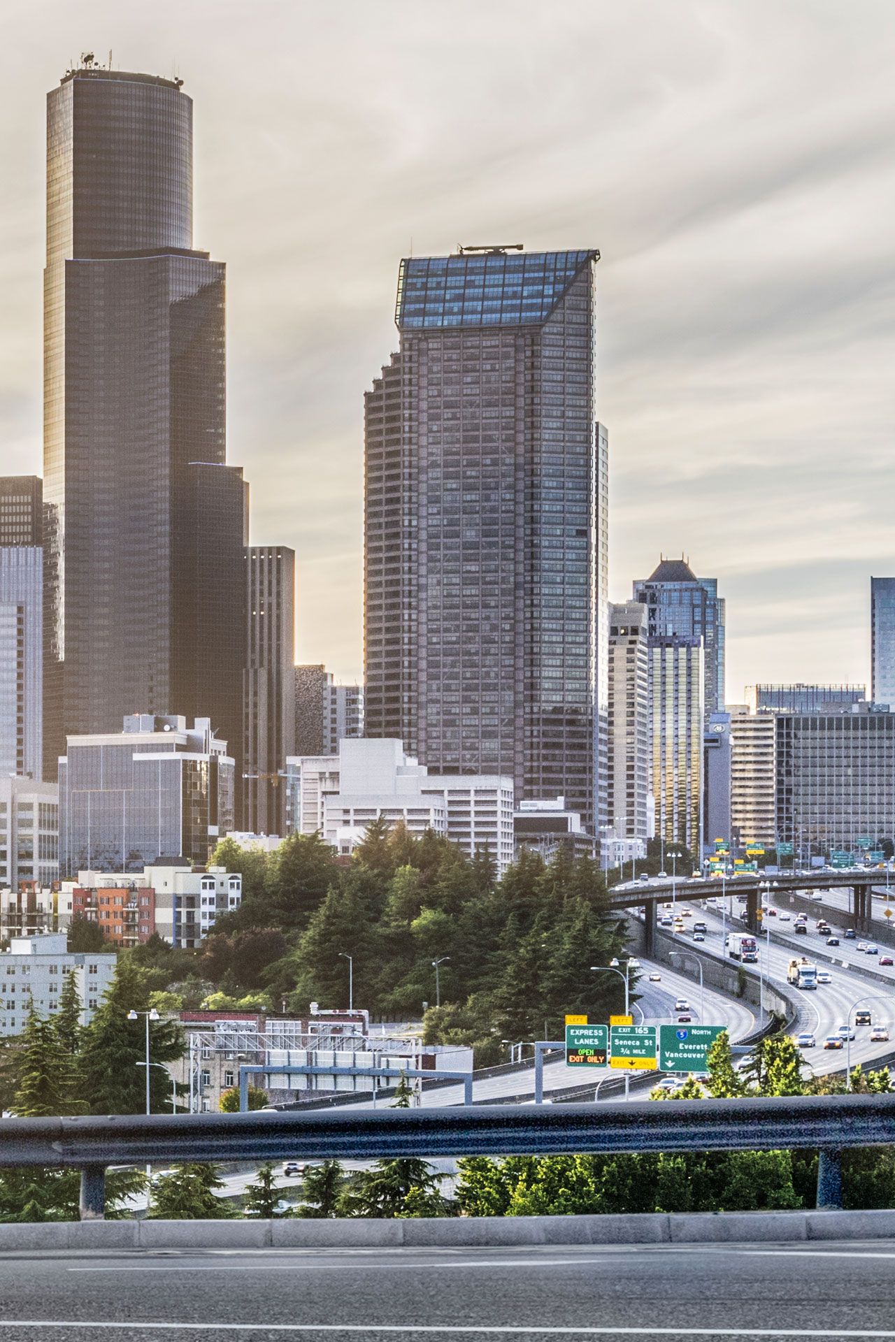 Skyline of Seattle (Portrait)