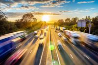 Moving at speed on Motorway (UK)