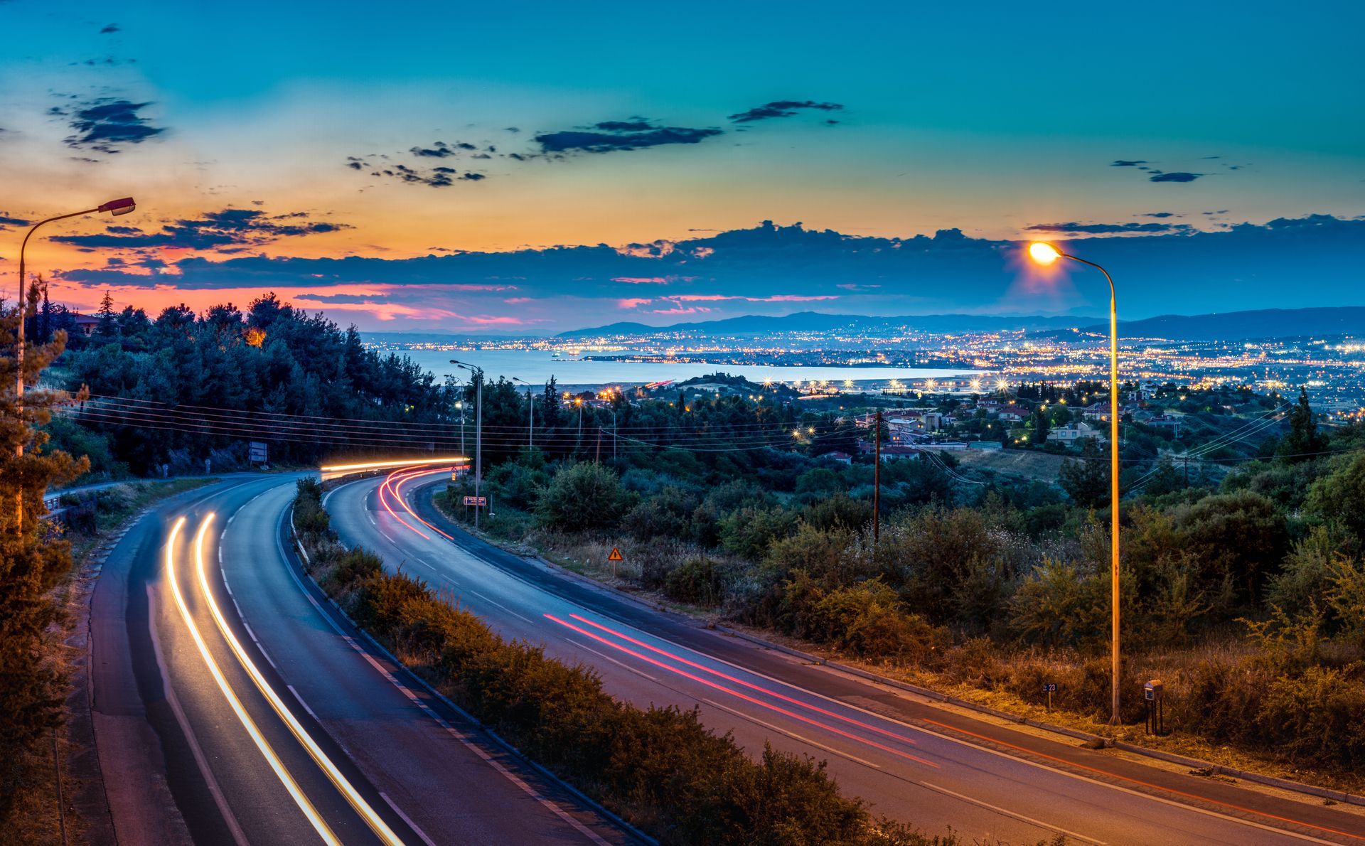 A city view from a bridge of the city of Thessaloniki, Greece. (KTC7325)