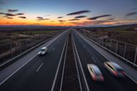 KTC6997 Bulgaria Aerial view of highway