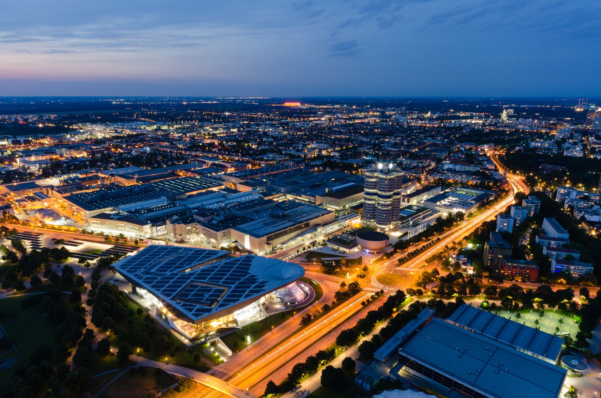 Aerial View of Munich, Germany at Night (KTC2804)