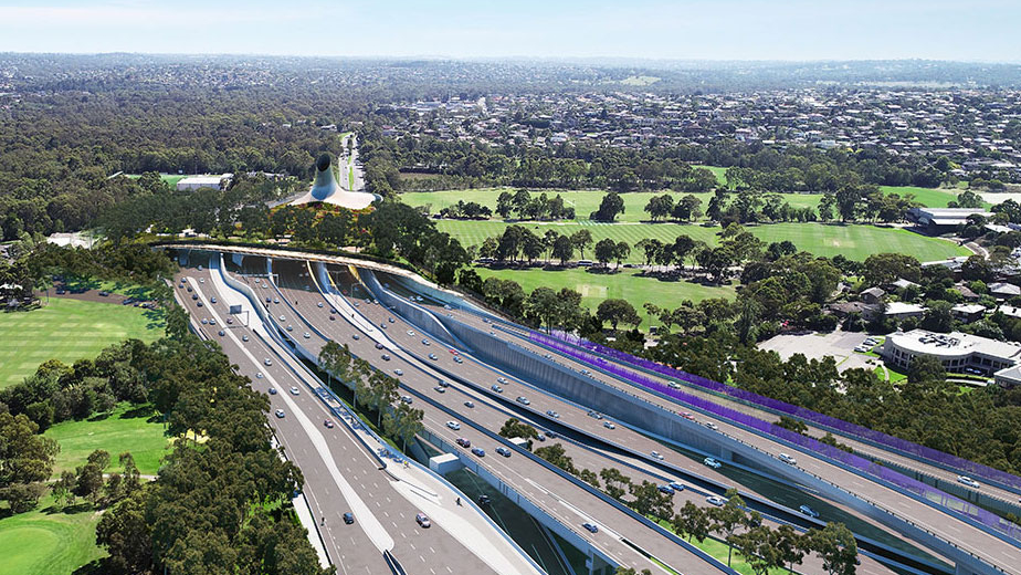 North East Link Tunnel Portal and Bulleen Road