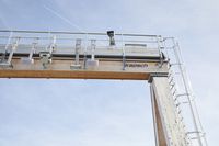 The Kapsch TrafficCom Green Gantry with equipment installed on it