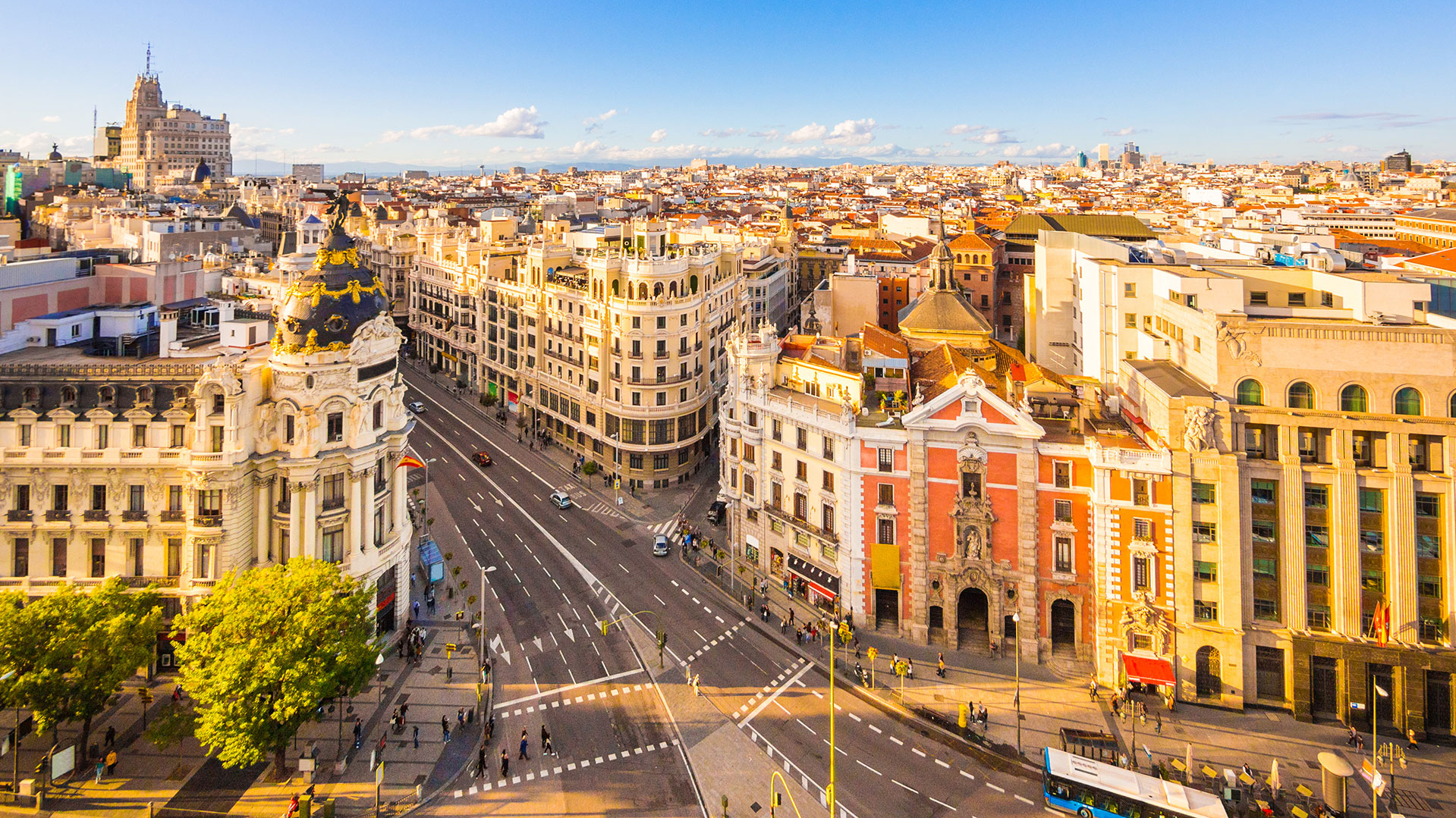 Calle de Alcala in Madrid, ES