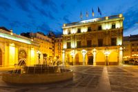 City Hall at night in Castello