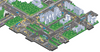 Kartenansicht einer Stadtsimulation