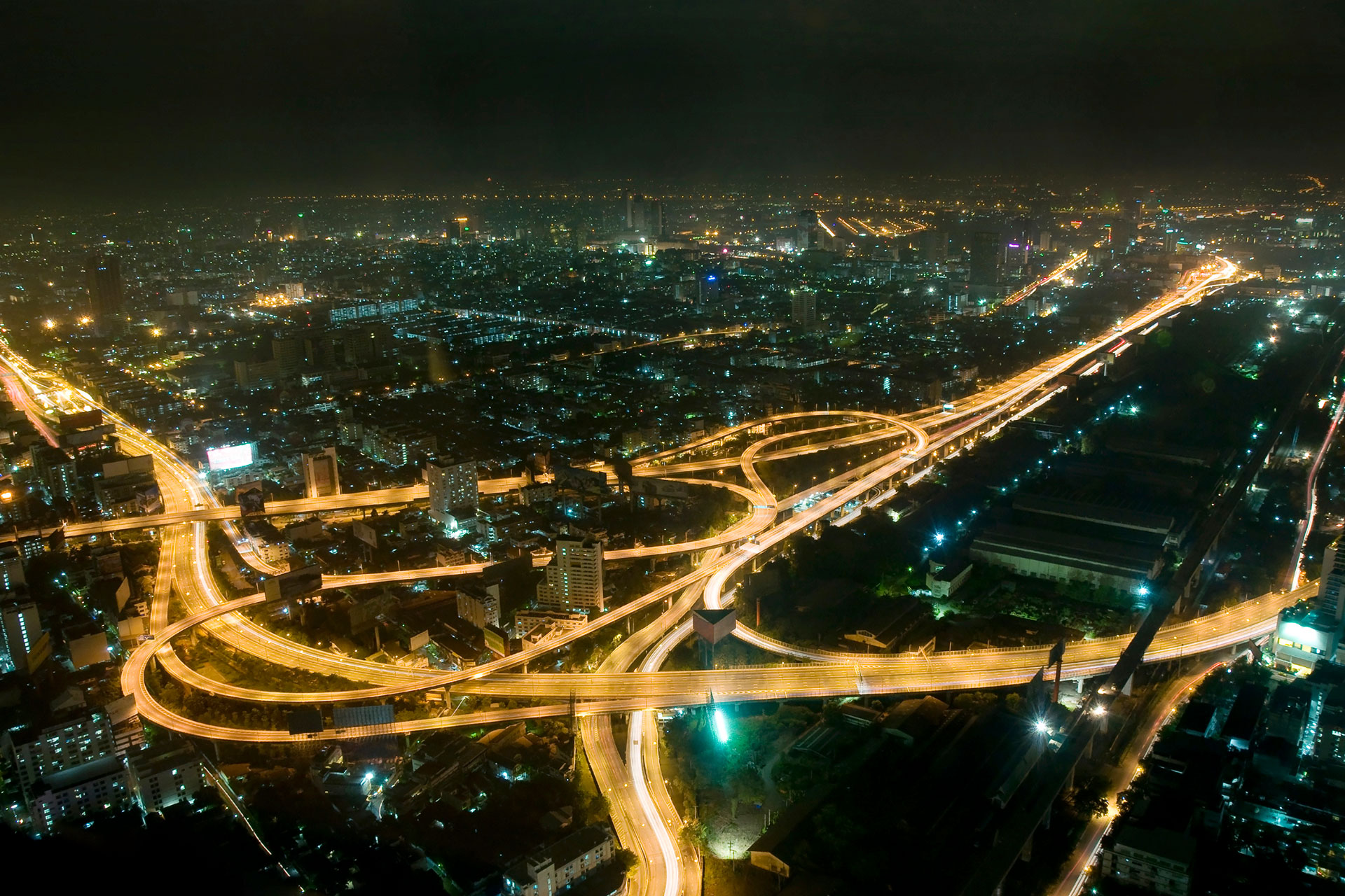 Bangkok-City - Highway-Bridges