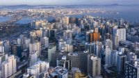 Downtown buildings in Florianopolis, BR