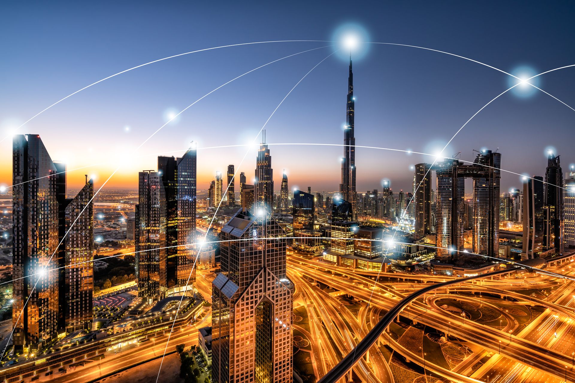 © Kapsch TrafficCom  iStock-1087372362 City network technology in Dubai, United Arab Emirates