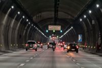 Tunnel with car traffic