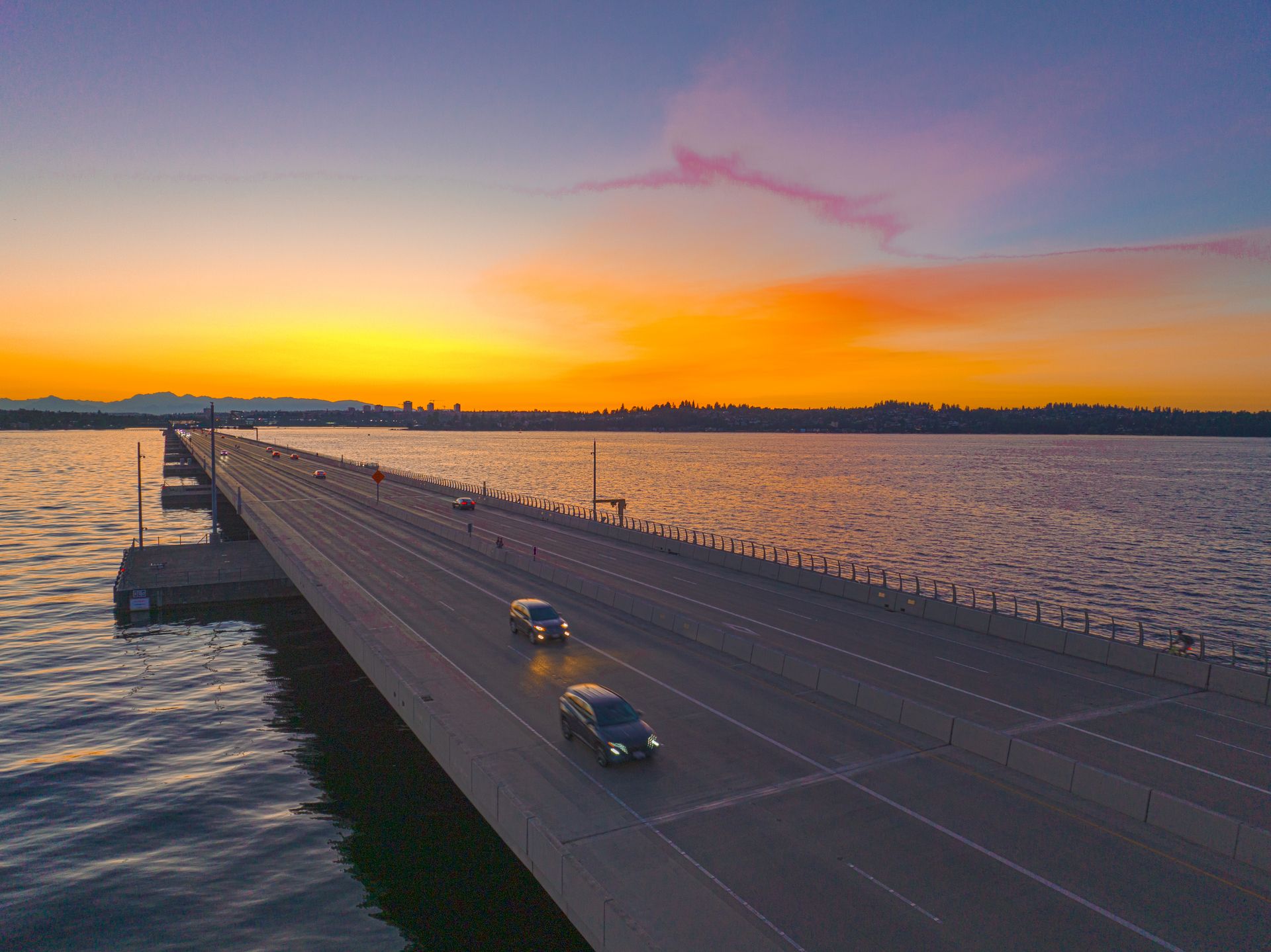 SR 520 Evergreen Point Floating Bridge Seattle