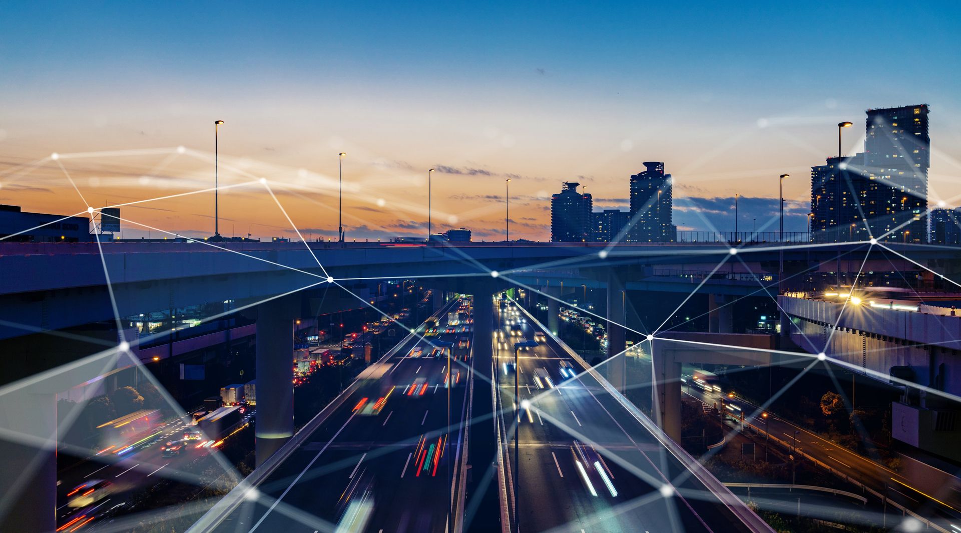 Smart city and communication network concept. 5G. LPWA (Low Power Wide Area). Wi (KTC4995)